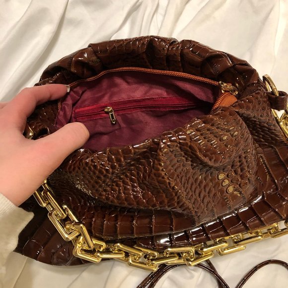 Brown Faux Croc Bag - Picture 5 of 5